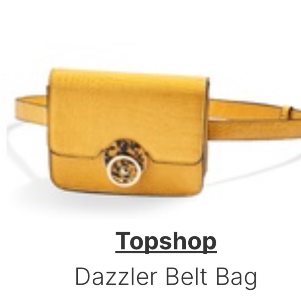 Topshop  Dazzler Belt bag in gold/yellow  - EUC - Picture 10 of 10